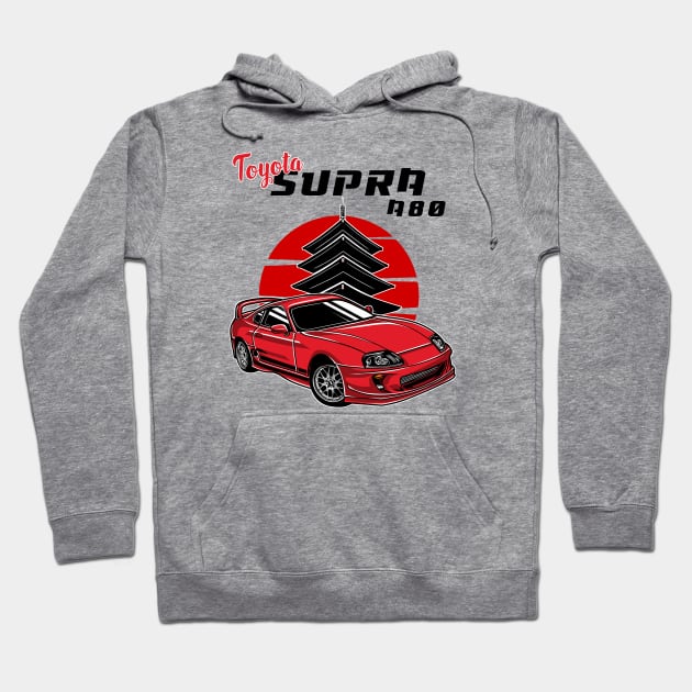 Toyota Supra A80 Hoodie by mirailecs